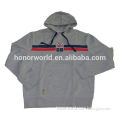 20 years factory low price leather jacket with grey hood supplier